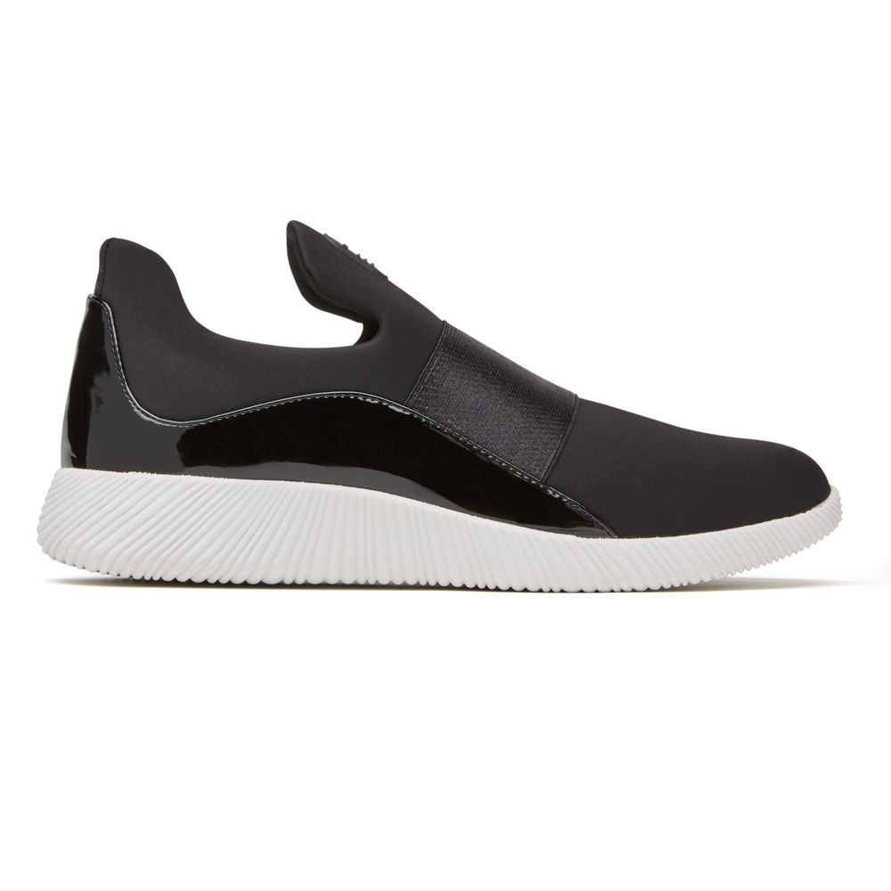 Sneakers Rockport Dama City Lites Robyne Slip-On Negrii - Romania 1476-YOMZR